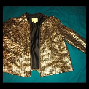 Gold/bronze sequin Silence + Noise Jacket